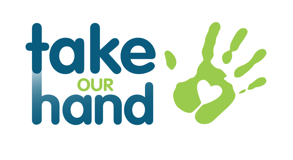Take our hands logo